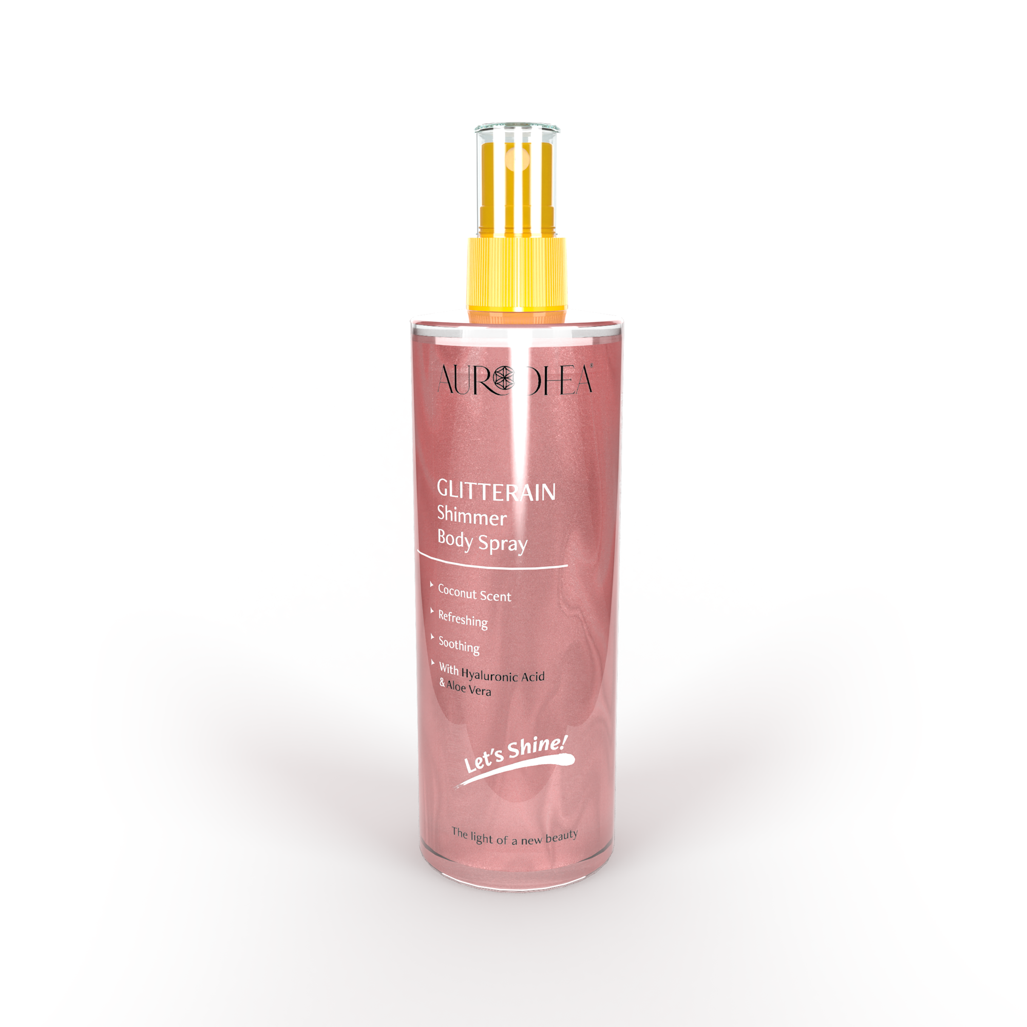 Aurodhea - Gliterain Shimmer Body Spray mit Kokos Duft